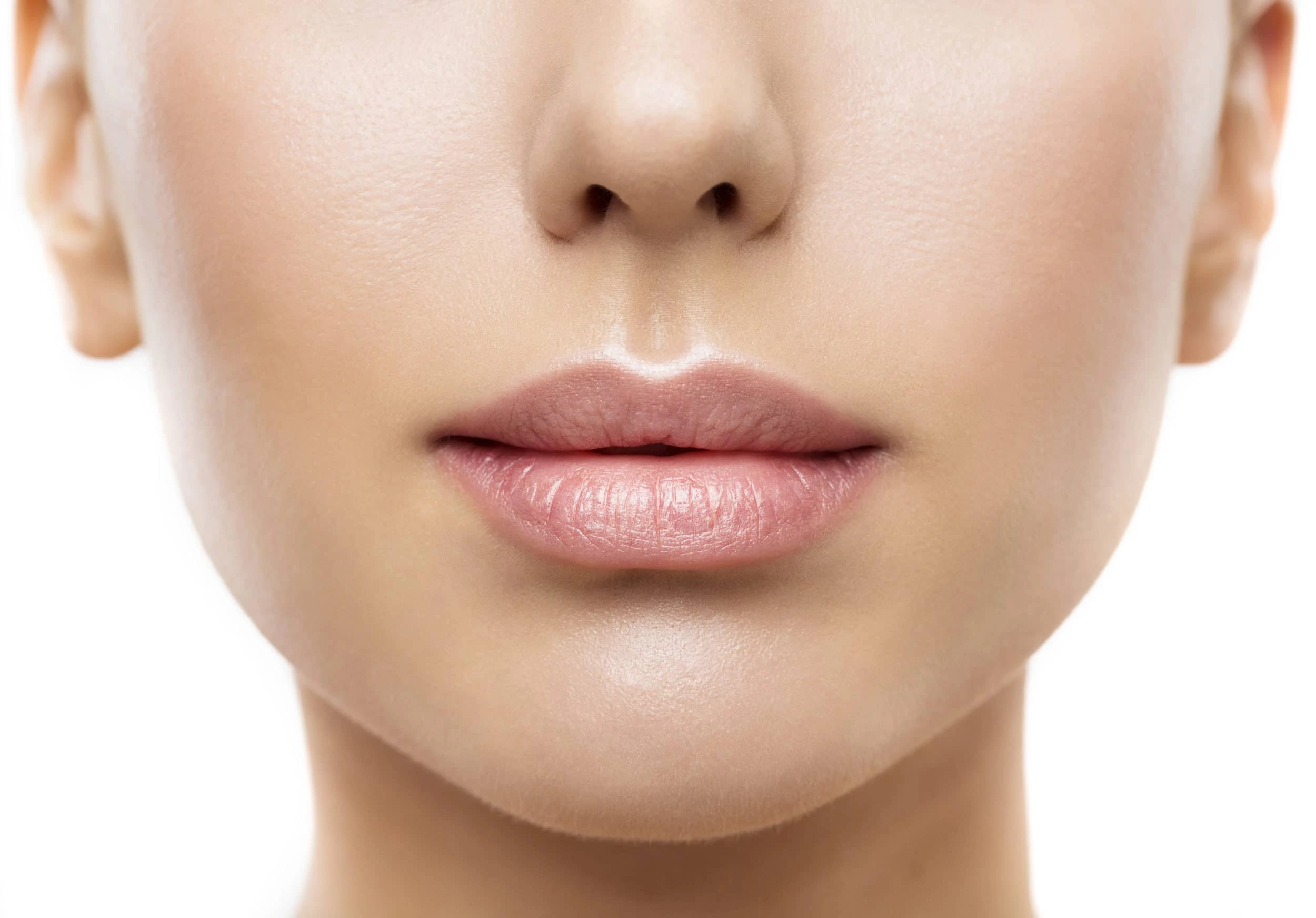 istock 683972828 Lips, Woman Face Mouth Beauty, Beautiful Skin and Full Lip Closeup, Pink Lipstick